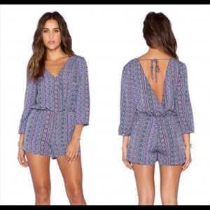 Sanctuary Purple and Pink Patterned Women Shorts